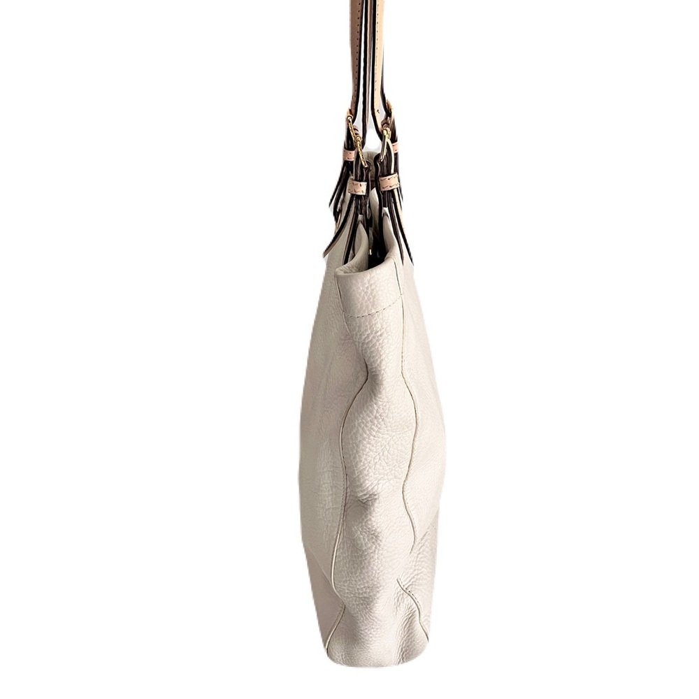 Michael Kors Ivory Pebbled Leather Tote Bag - Picture 2 of 8